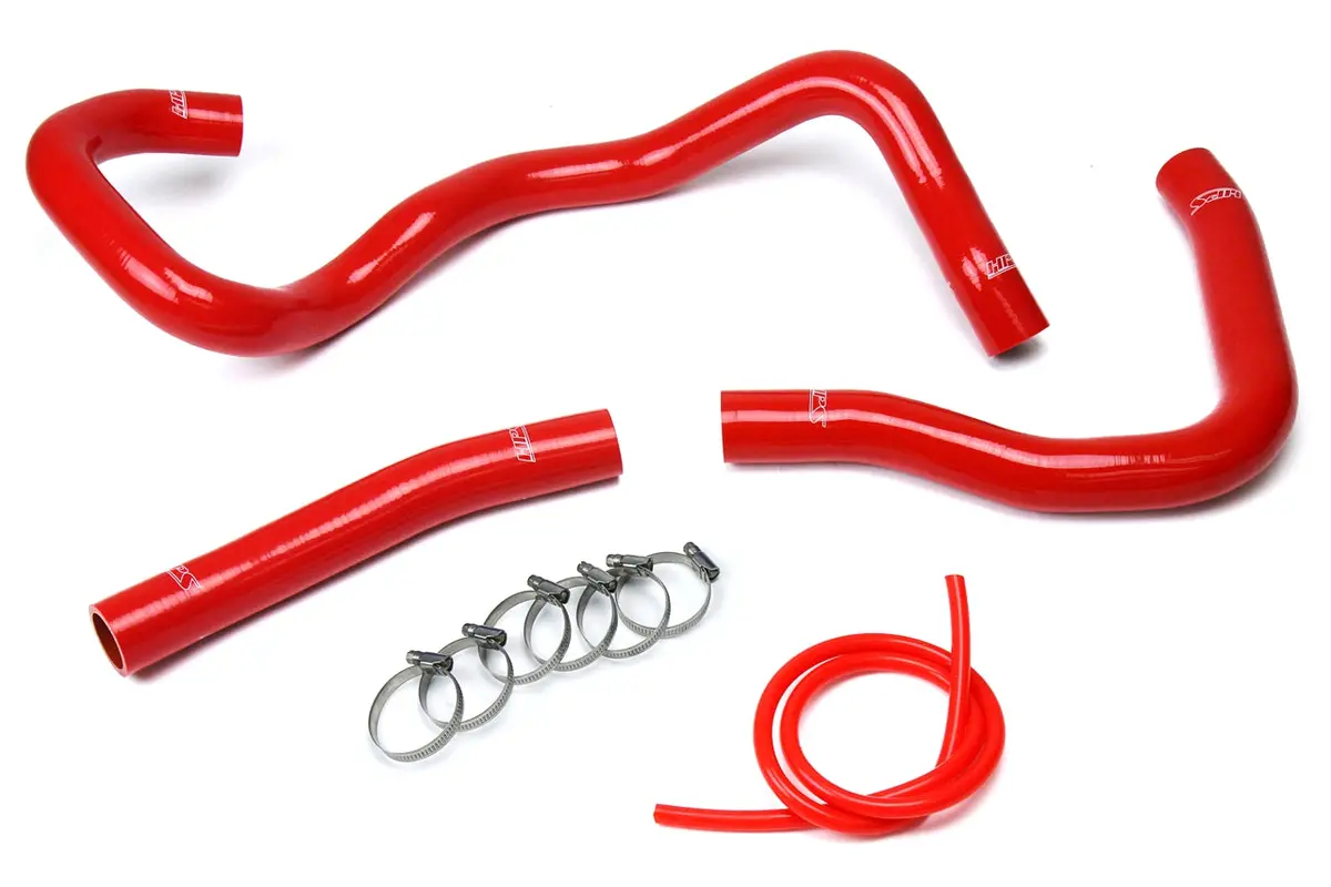Hps Performance High Temp Reinforced Silicone Radiator Coolant Hose Kit, Red, 57-1530-Red 1