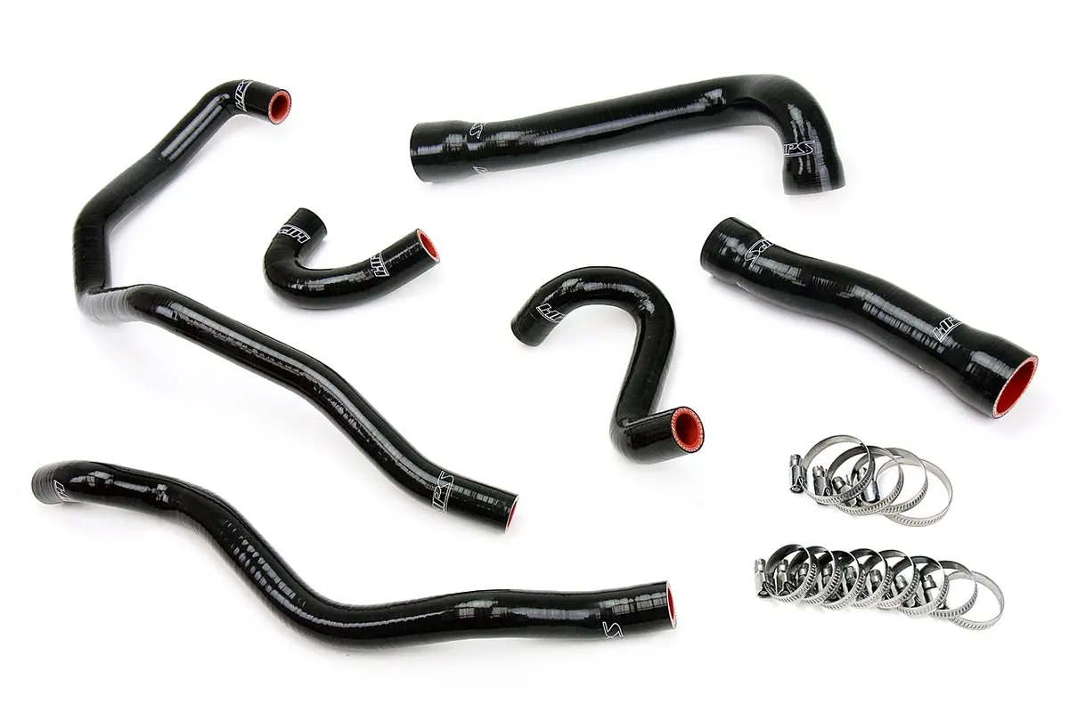 Hps Performance High Temp Reinforced Silicone Radiator And Heater Coolant Hose Kit, Black, 57-1543-Blk 1