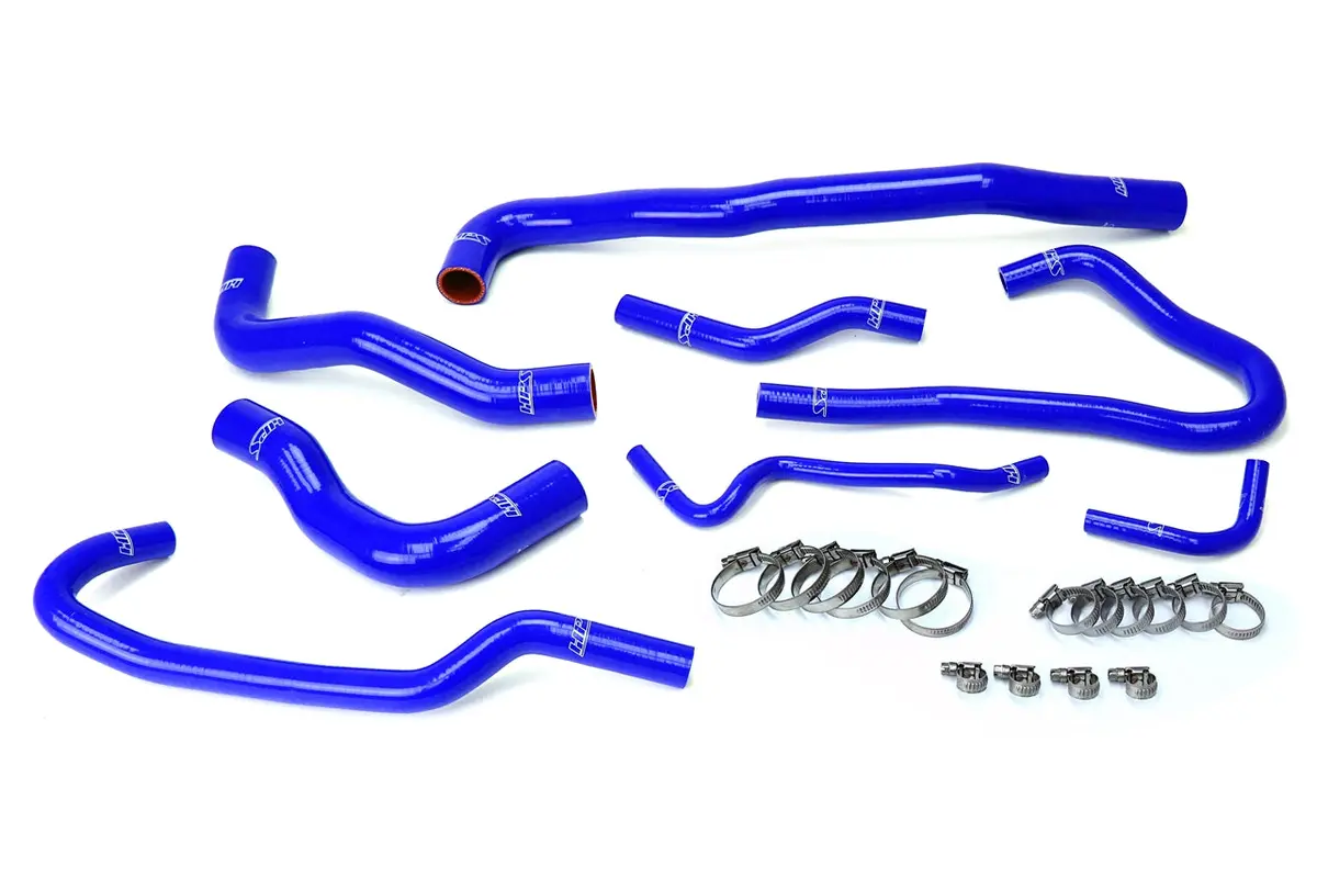 Hps Performance High Temp Reinforced Silicone Radiator And Heater Coolant Hose Kit, Blue, 57-1546-Blue 1