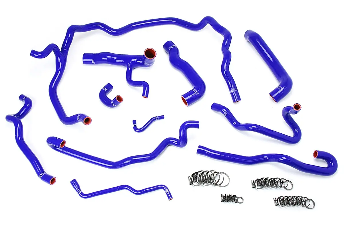 Hps Performance High Temp Reinforced Silicone Radiator And Heater Coolant Hose Kit, Blue, 57-1552-Blue 1