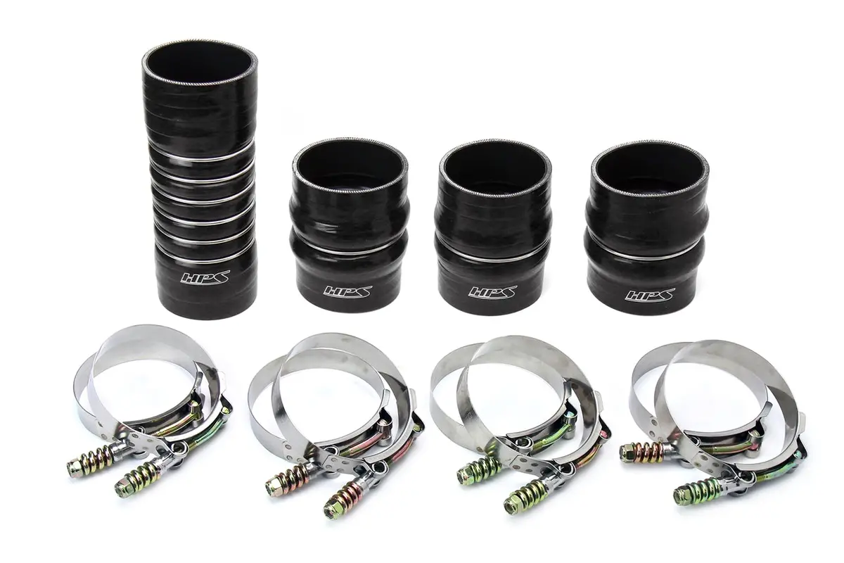 Hps Performance Ultra High Temp Aramid Reinforced Silicone Intercooler Hose Boots Kit, Black, 57-1568-Blk 1