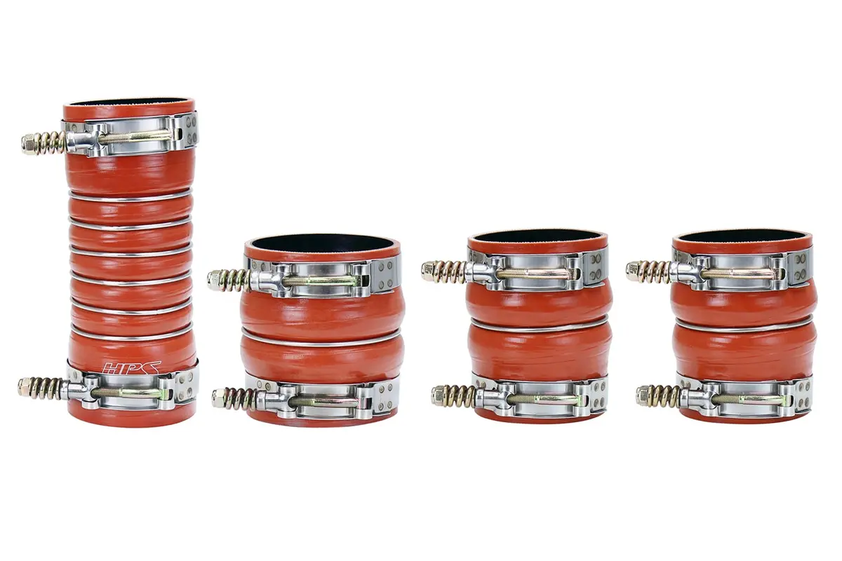 Hps Performance Ultra High Temp Aramid Reinforced Silicone Intercooler Hose Boots Kit, Orange, 57-1569 1