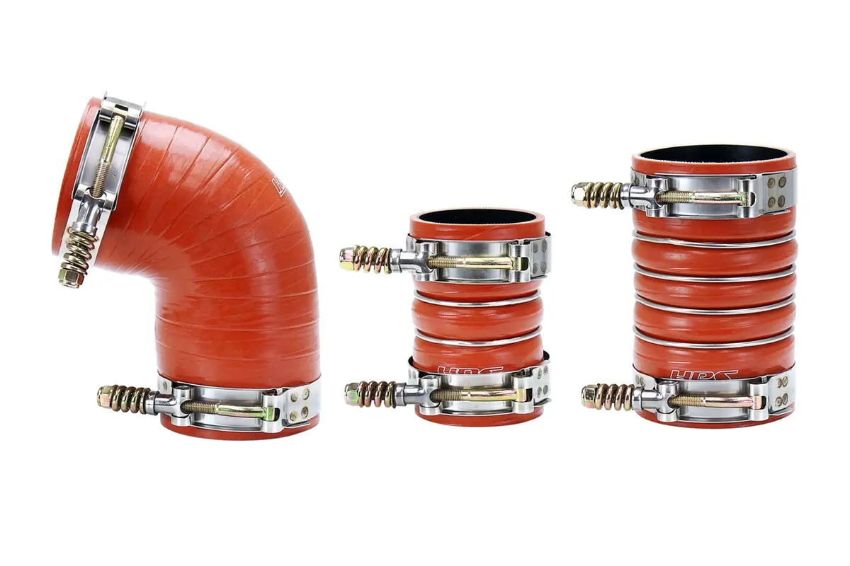 Hps Performance Ultra High Temp Aramid Reinforced Silicone Intercooler Hose Boots Kit, Orange, 57-1573 1
