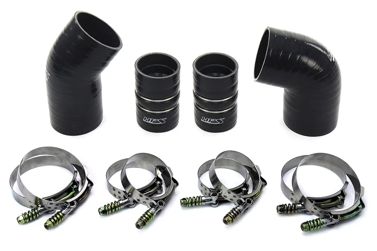 Hps Performance Ultra High Temp Aramid Reinforced Silicone Intercooler Hose Boots Kit, Black, 57-1574-Blk 1