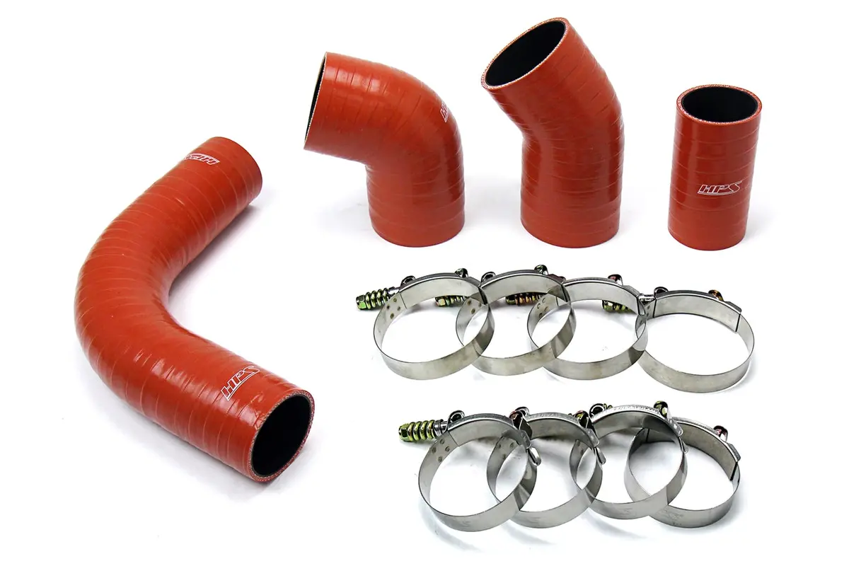 Hps Performance Ultra High Temp Aramid Reinforced Silicone Intercooler Hose Boots Kit, Orange, 57-1575 1