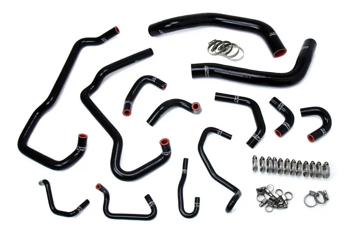 Hps Performance High Temp Reinforced Silicone Radiator And Heater Coolant Hose Kit, Black, 57-1581-Blk 1