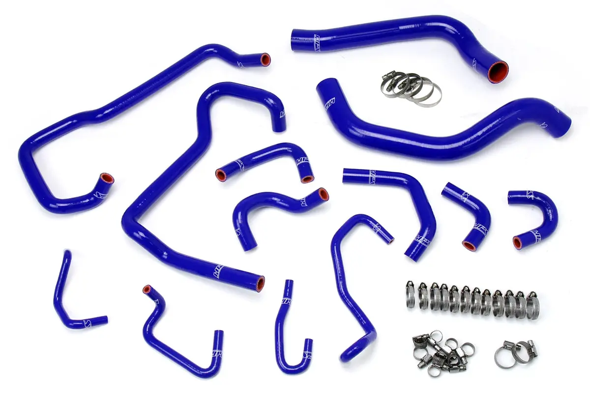 Hps Performance High Temp Reinforced Silicone Radiator And Heater Coolant Hose Kit, Blue, 57-1581-Blue 1