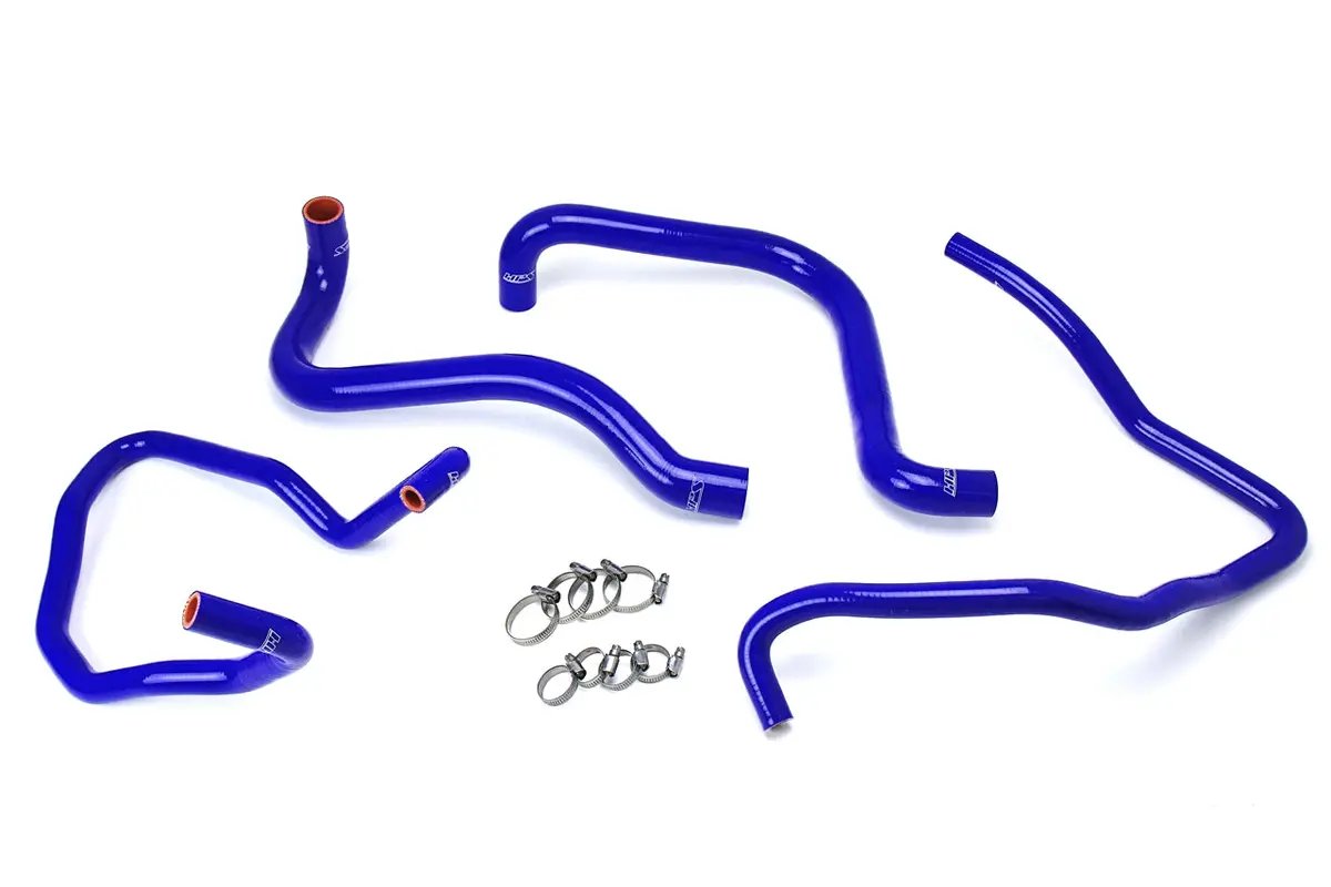 Hps Performance High Temp Reinforced Silicone Radiator And Heater Coolant Hose Kit, Blue, 57-1589-Blue 1