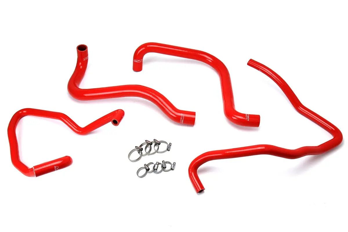 Hps Performance High Temp Reinforced Silicone Radiator And Heater Coolant Hose Kit, Red, 57-1589-Red 1