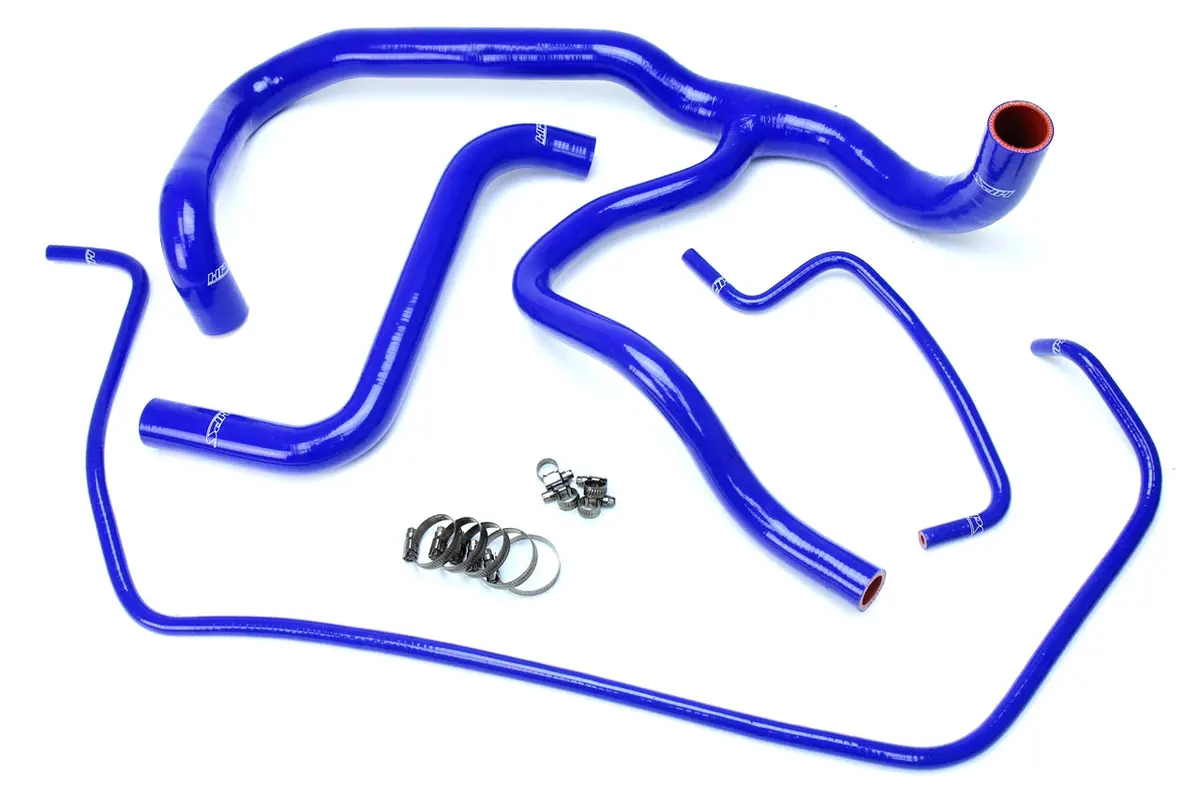 Hps Performance High Temp Reinforced Silicone Radiator Coolant Hose Kit, Blue, 57-1594R-Blue 1