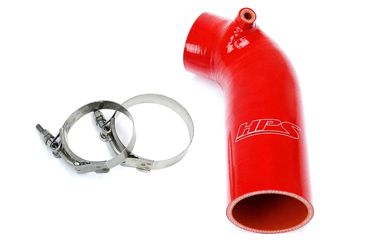Hps Performance High Temp Reinforced Silicone Air Intake Hose Kit, Red, 57-1596-Red 1