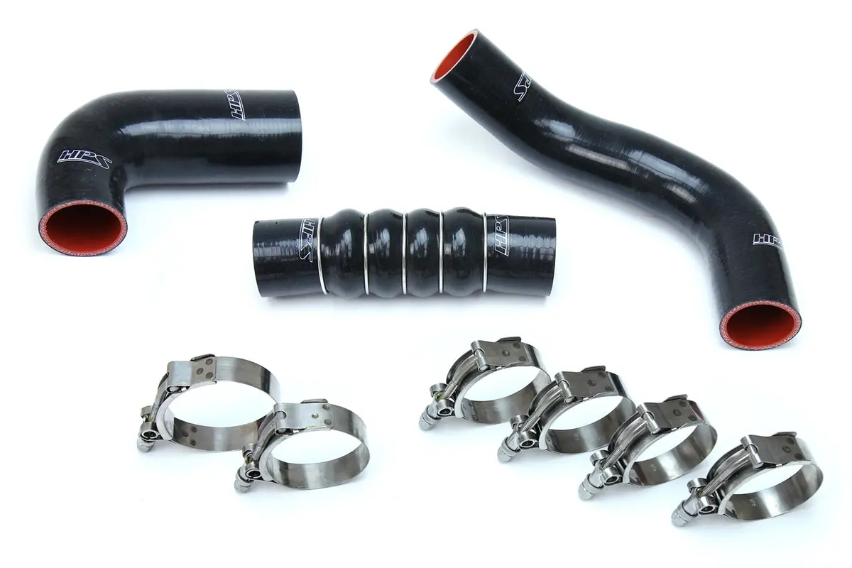 Hps Performance High Temp Reinforced Silicone Intercooler Hose Boots Kit, Black, 57-1599-Blk 1