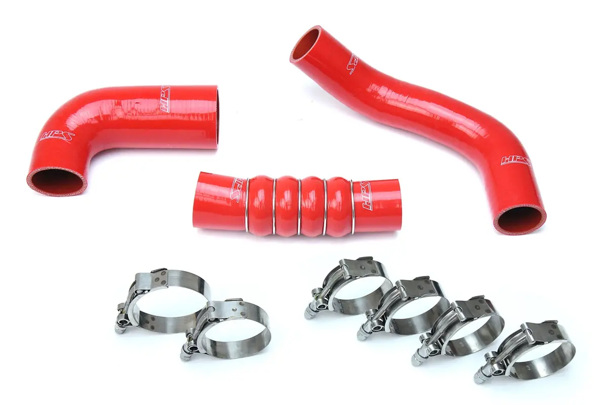 Hps Performance High Temp Reinforced Silicone Intercooler Hose Boots Kit, Red, 57-1599-Red 1