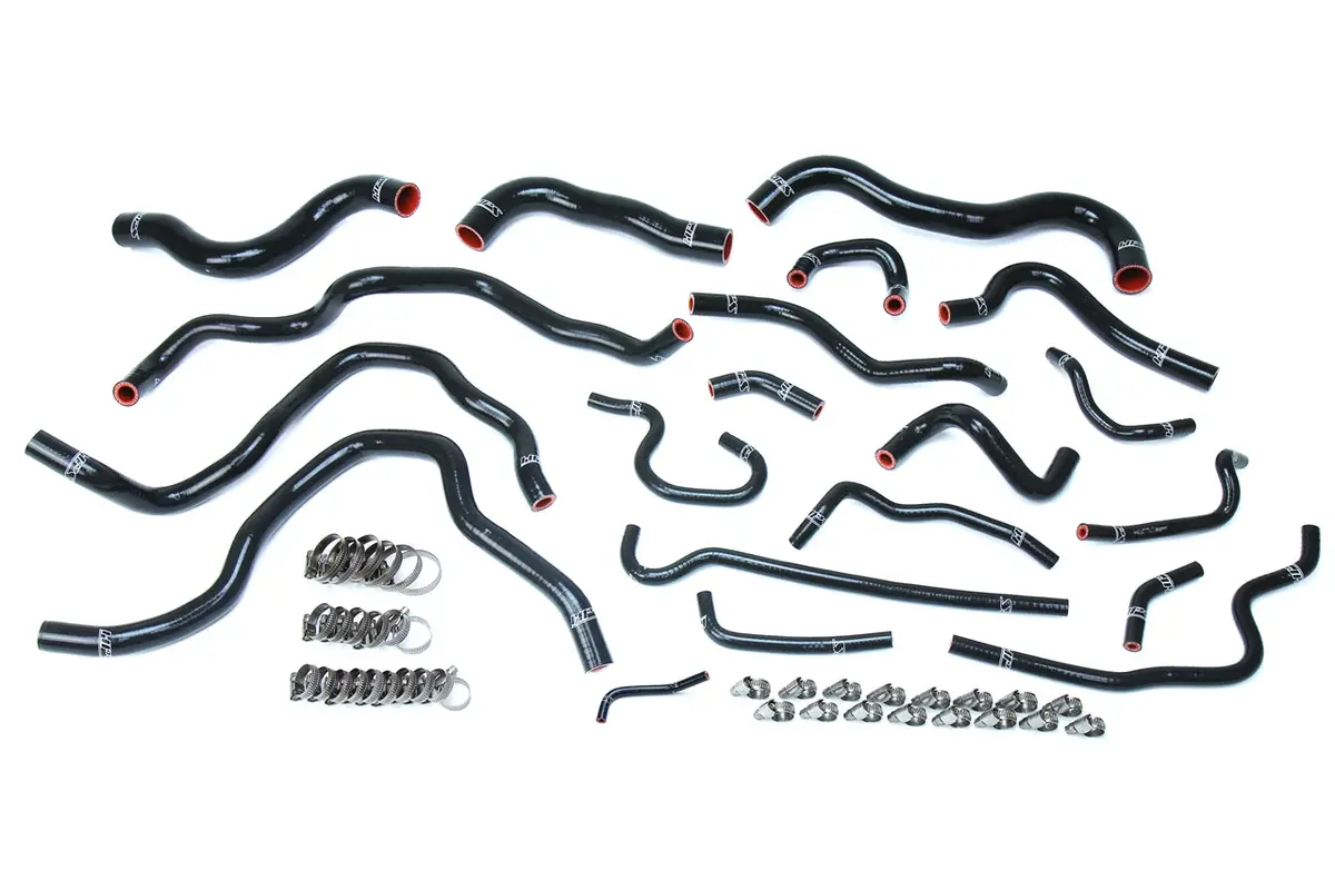 Hps Performance High Temp Reinforced Silicone Radiator And Heater Coolant Hose Kit, Black, 57-1607-Blk 1