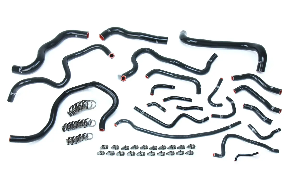 Hps Performance High Temp Reinforced Silicone Radiator And Heater Coolant Hose Kit, Black, 57-1608-Blk 1