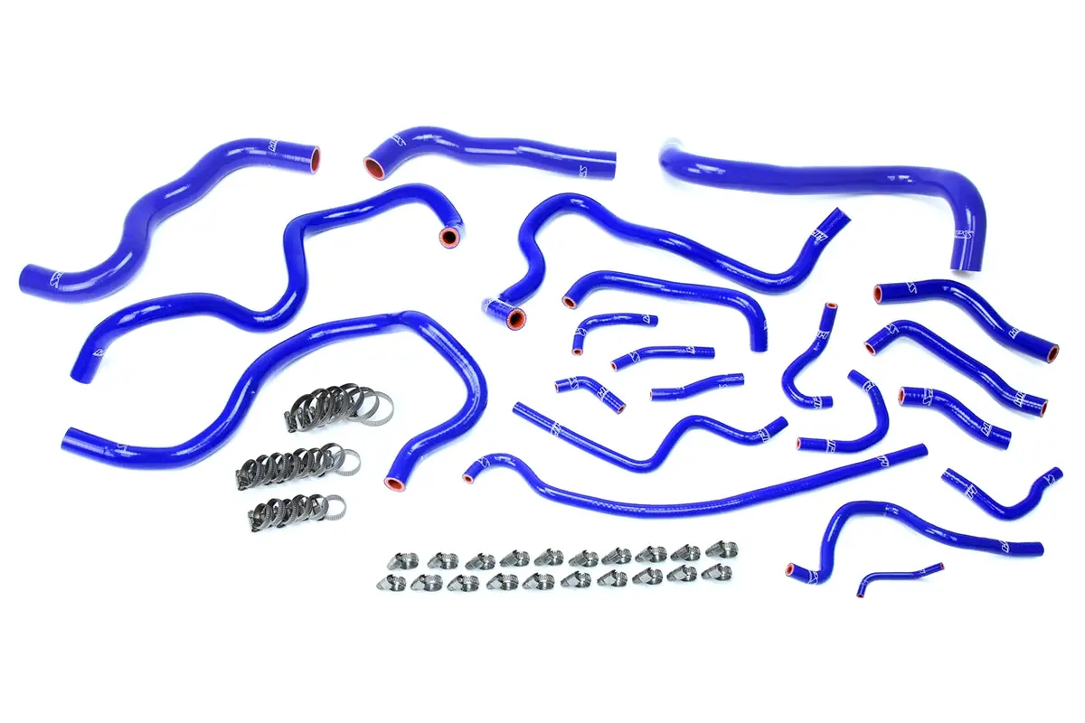 Hps Performance High Temp Reinforced Silicone Radiator And Heater Coolant Hose Kit, Blue, 57-1608-Blue 1