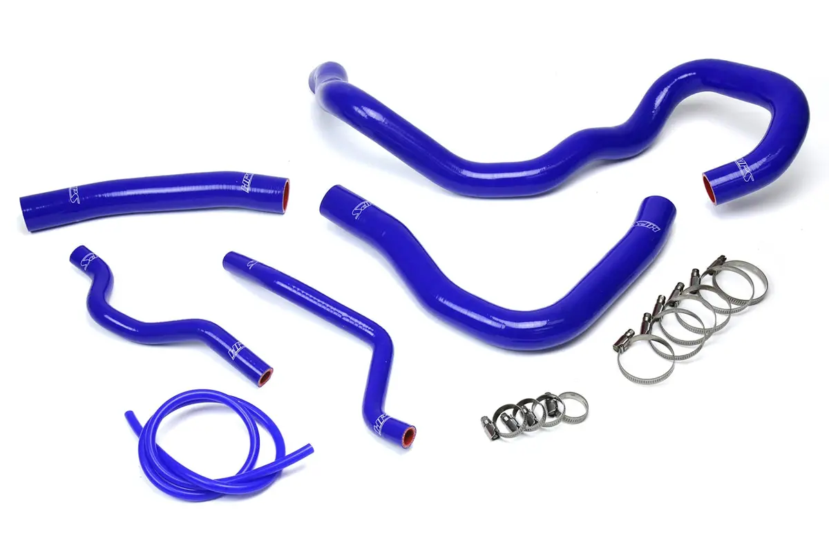 Hps Performance High Temp Reinforced Silicone Radiator And Heater Coolant Hose Kit, Blue, 57-1609-Blue 1