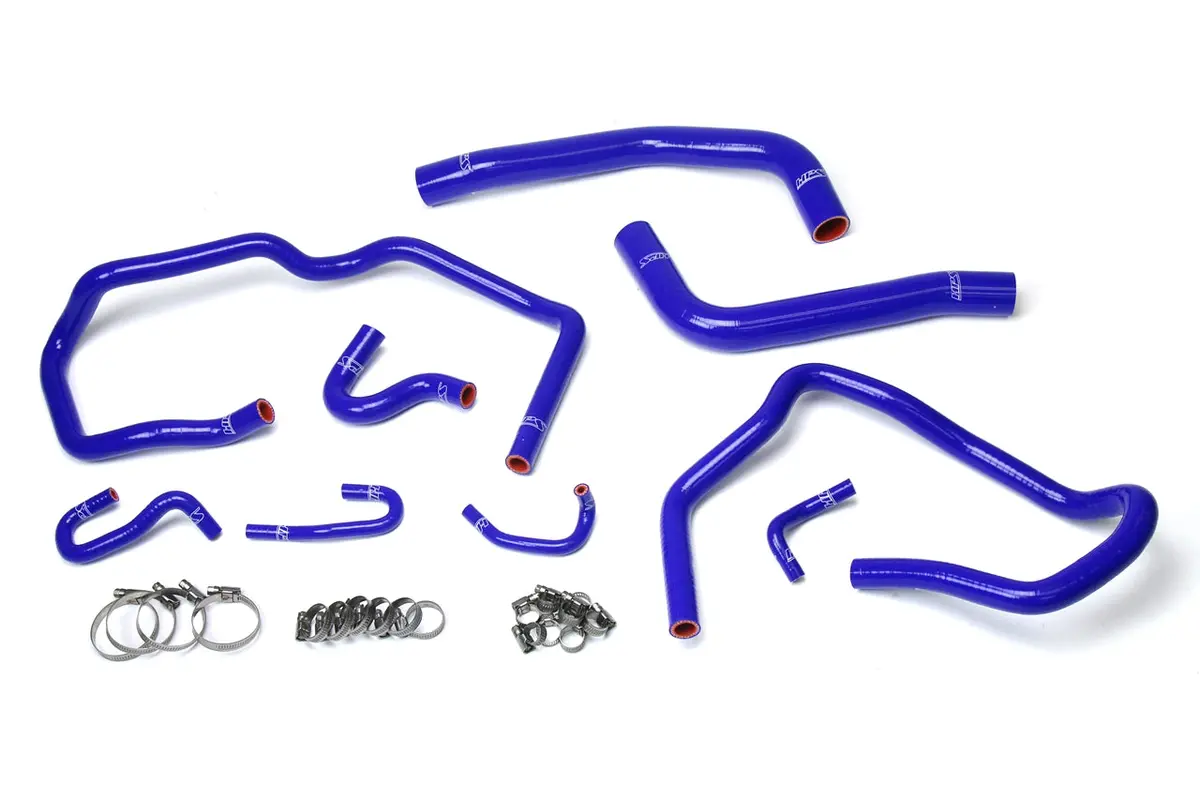 Hps Performance High Temp Reinforced Silicone Radiator And Heater Coolant Hose Kit, Blue, 57-1611-Blue 1