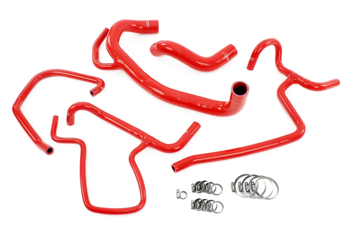 Hps Performance High Temp Reinforced Silicone Radiator And Heater Coolant Hose Kit, Red, 57-1616-Red 1