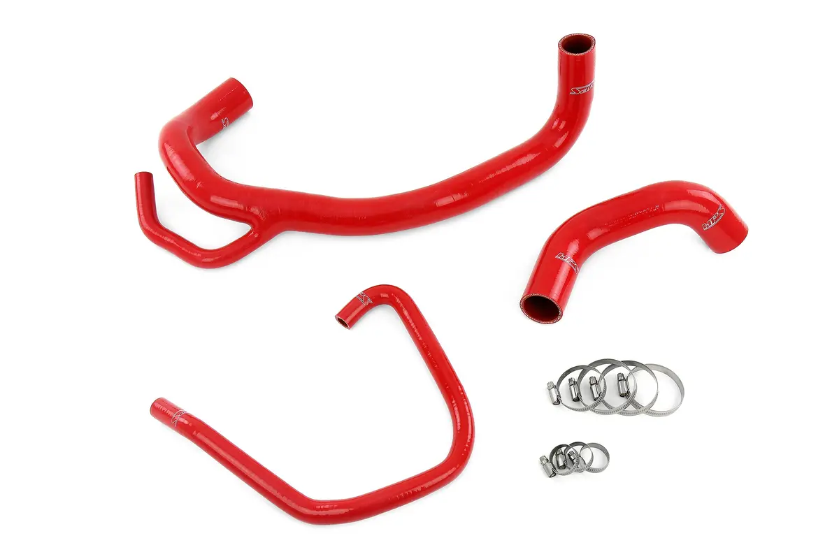 Hps Performance High Temp Reinforced Silicone Radiator Coolant Hose Kit, Red, 57-1616R-Red 1