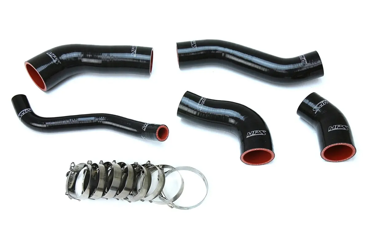 Hps Performance High Temp Reinforced Silicone Intercooler Hose Boots Kit, Black, 57-1629-Blk 1