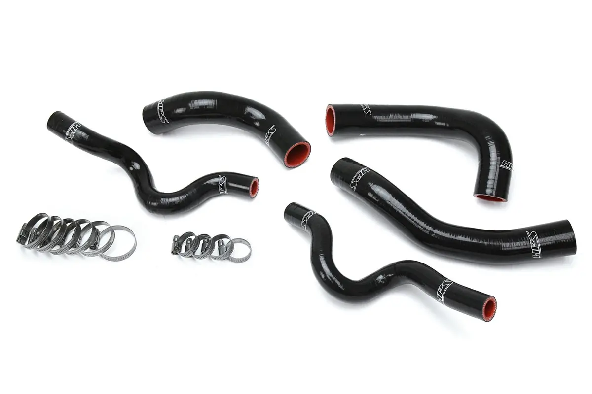 Hps Performance High Temp Reinforced Silicone Radiator Coolant Hose Kit, Black, 57-1630-Blk 1