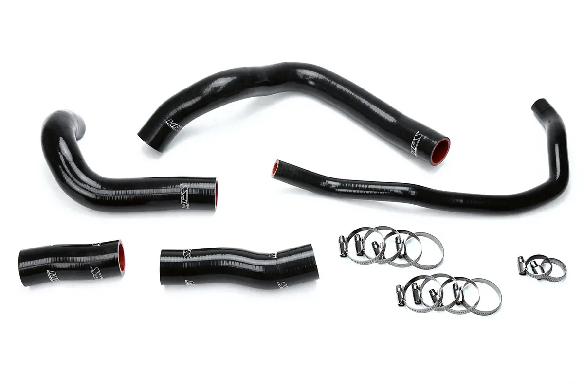 Hps Performance High Temp Reinforced Silicone Radiator Coolant Hose Kit, Black, 57-1633-Blk 1