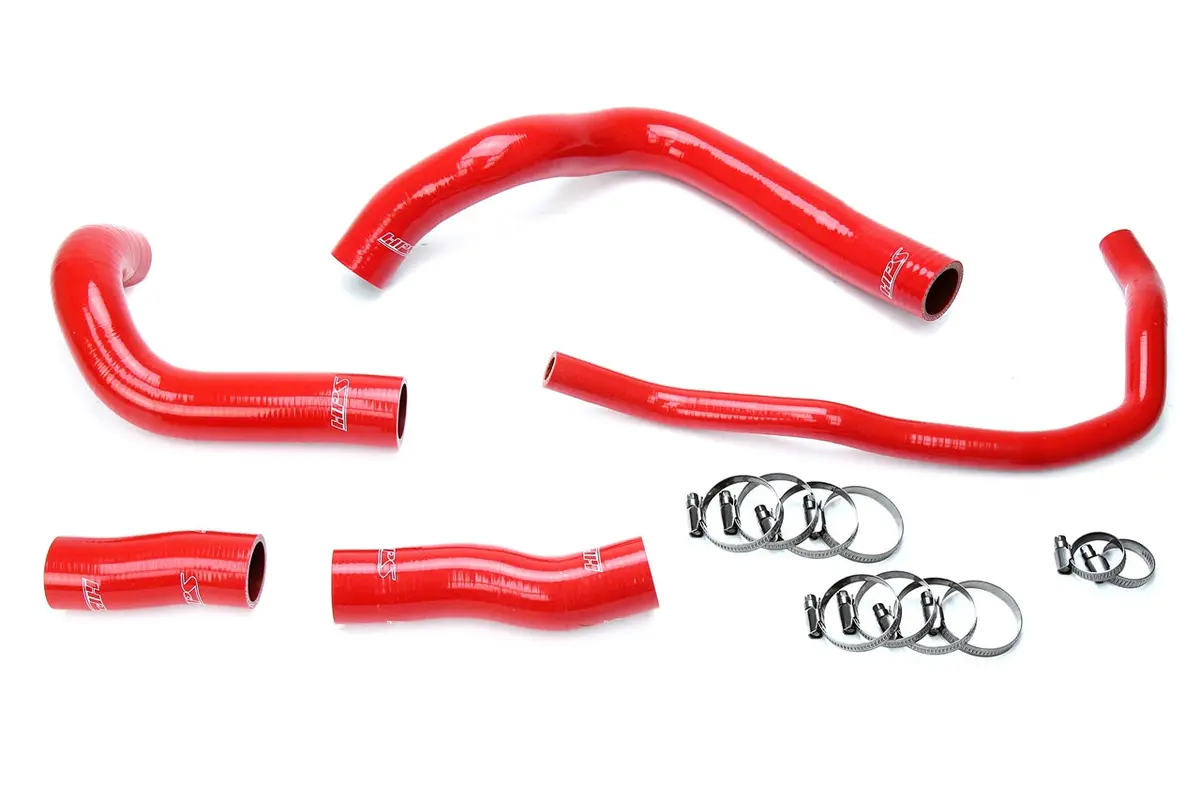 Hps Performance High Temp Reinforced Silicone Radiator Coolant Hose Kit, Red, 57-1633-Red 1