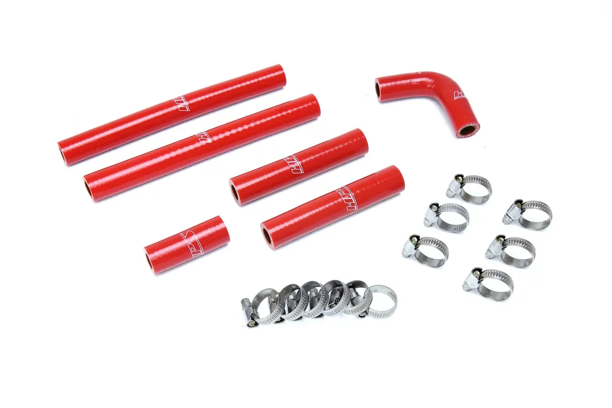 Hps Performance High Temp Reinforced Silicone Heater Coolant Hose Kit, Red, 57-1638-Red 1