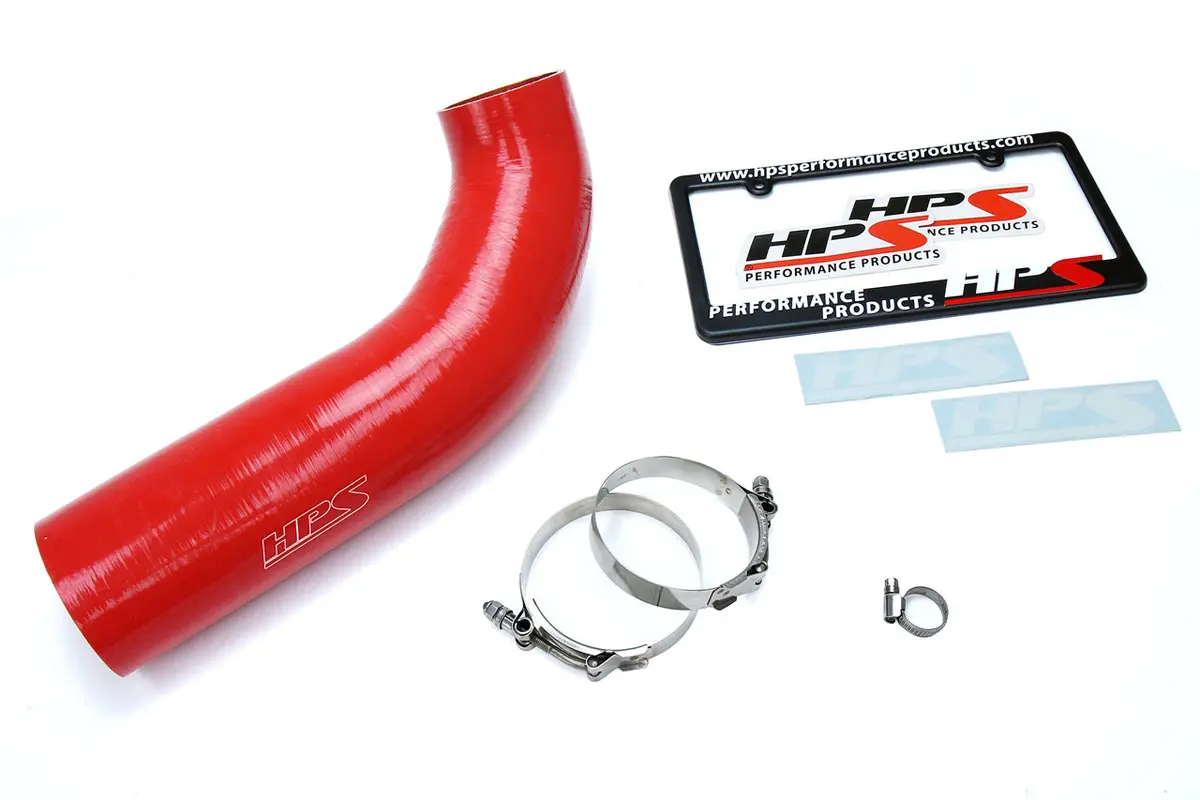 Hps Performance High Temp Reinforced Silicone Air Intake Hose Kit, Red, 57-1639-Red 1