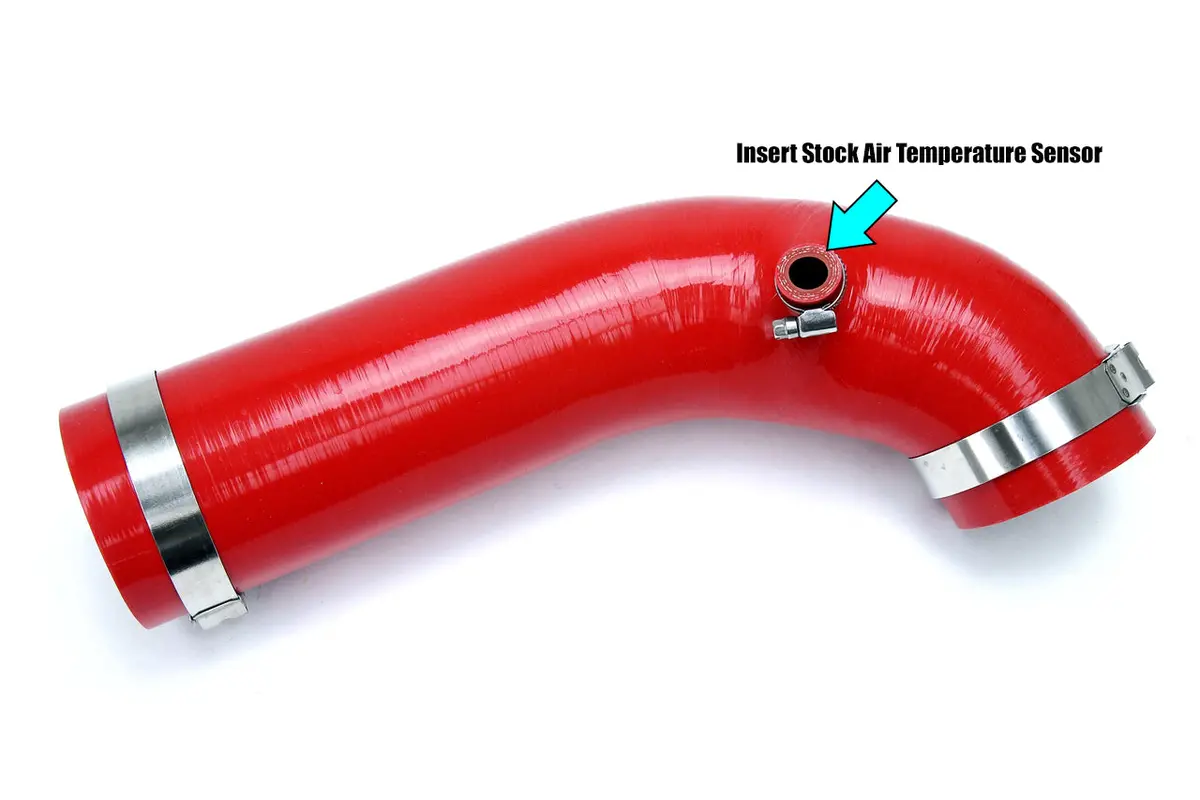 Hps Performance High Temp Reinforced Silicone Air Intake Hose Kit, Red, 57-1639-Red 2