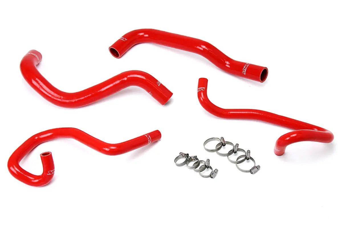 Hps Performance High Temp Reinforced Silicone Radiator And Heater Coolant Hose Kit, Red, 57-1640-Red 1