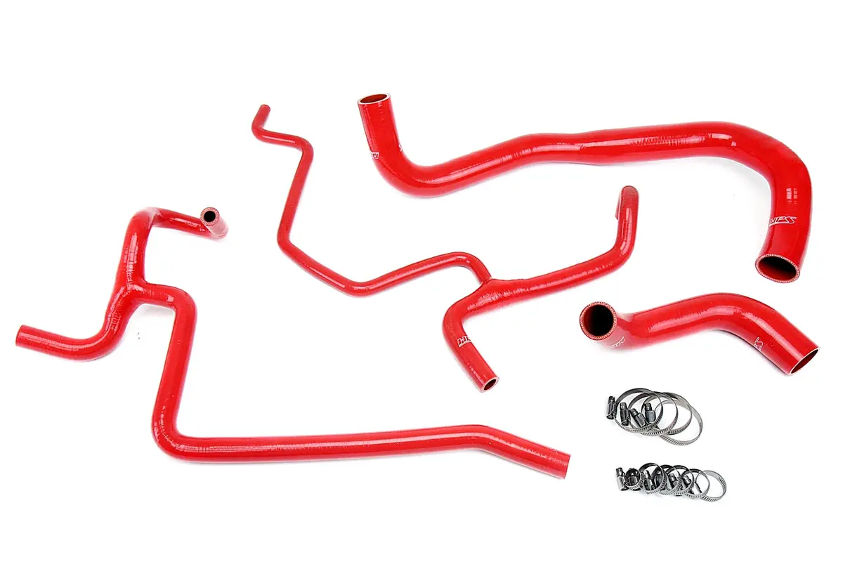 Hps Performance High Temp Reinforced Silicone Radiator And Heater Coolant Hose Kit, Red, 57-1645-Red 1