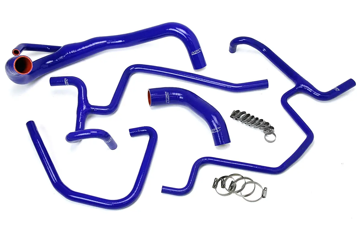 Hps Performance High Temp Reinforced Silicone Radiator And Heater Coolant Hose Kit, Blue, 57-1646-Blue 1