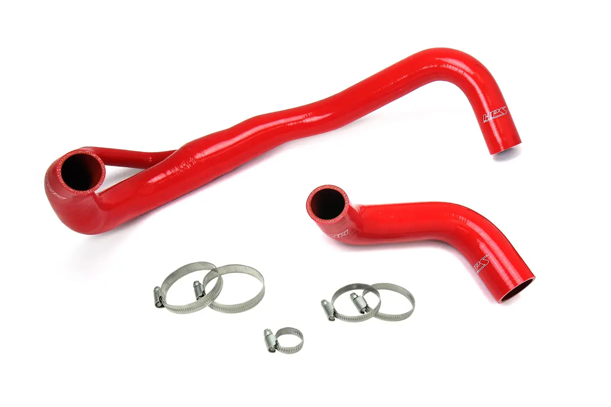 Hps Performance High Temp Reinforced Silicone Radiator Coolant Hose Kit, Red, 57-1646R-Red 1