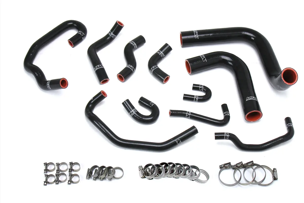 Hps Performance High Temp Reinforced Silicone Radiator And Heater Coolant Hose Kit, Black, 57-1654-Blk 1