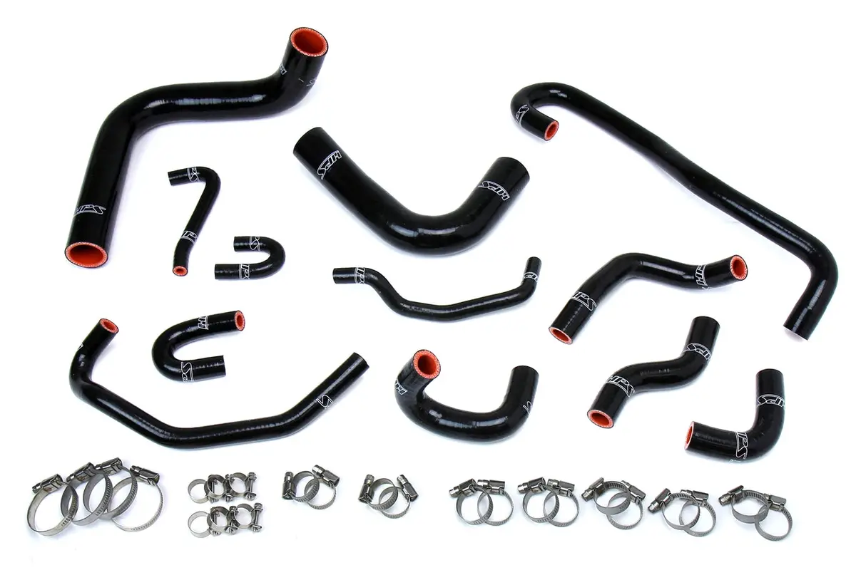 Hps Performance High Temp Reinforced Silicone Radiator And Heater Coolant Hose Kit, Black, 57-1656-Blk 1
