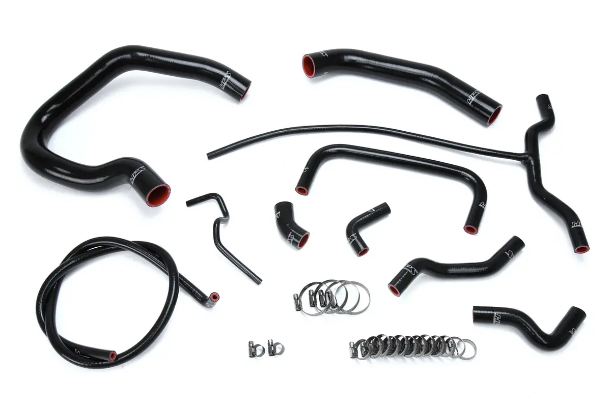 Hps Performance High Temp Reinforced Silicone Radiator And Heater Coolant Hose Kit, Black, 57-1661-Blk 1