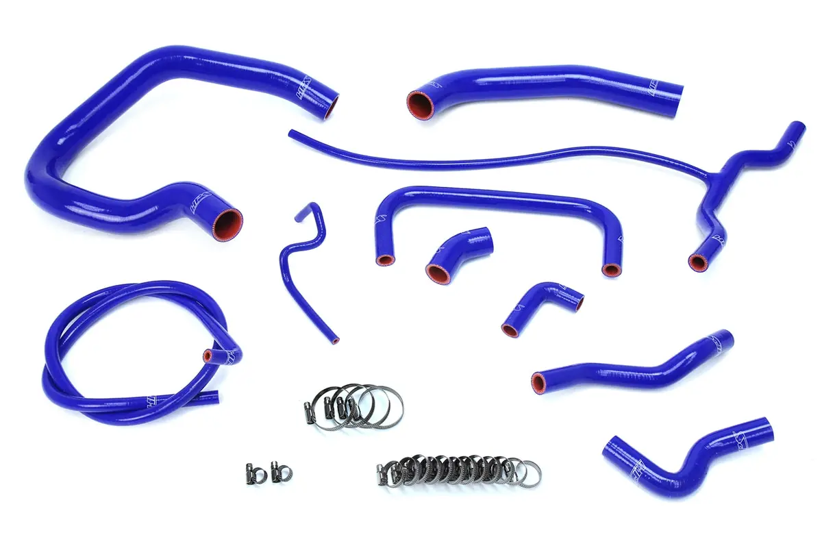 Hps Performance High Temp Reinforced Silicone Radiator And Heater Coolant Hose Kit, Blue, 57-1661-Blue 1