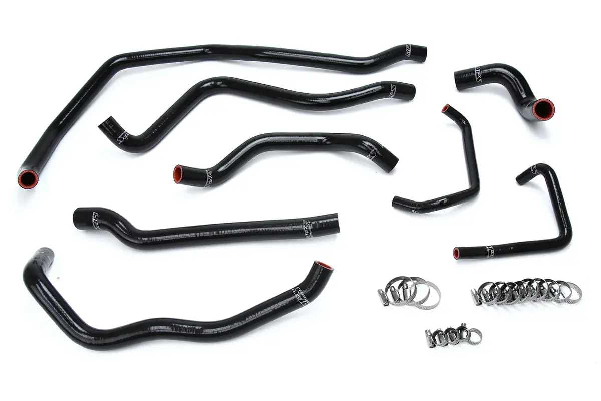 Hps Performance High Temp Reinforced Silicone Radiator Coolant Hose Kit, Black, 57-1666-Blk 1