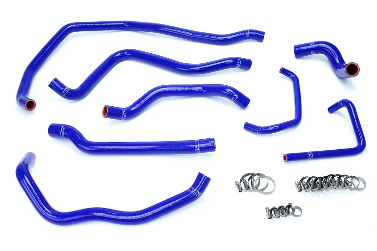 Hps Performance High Temp Reinforced Silicone Radiator Coolant Hose Kit, Blue, 57-1666-Blue 1