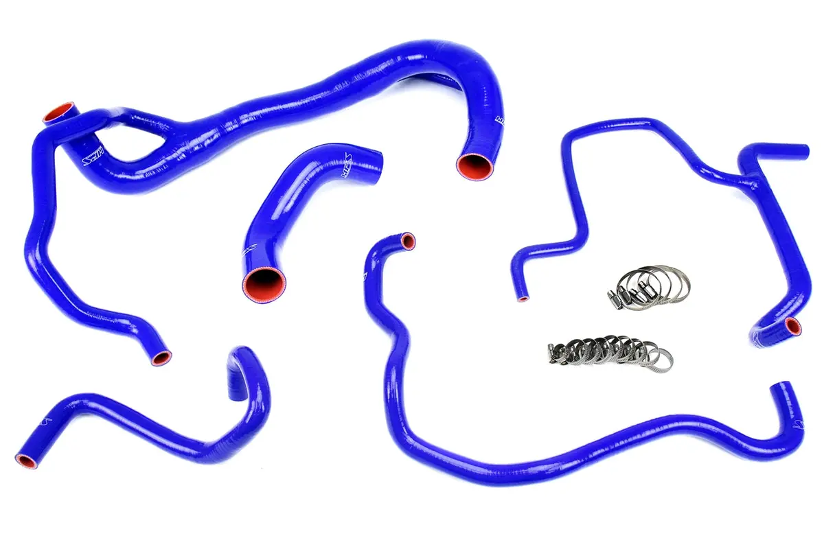 Hps Performance High Temp Reinforced Silicone Radiator And Heater Coolant Hose Kit, Blue, 57-1675-Blue 1