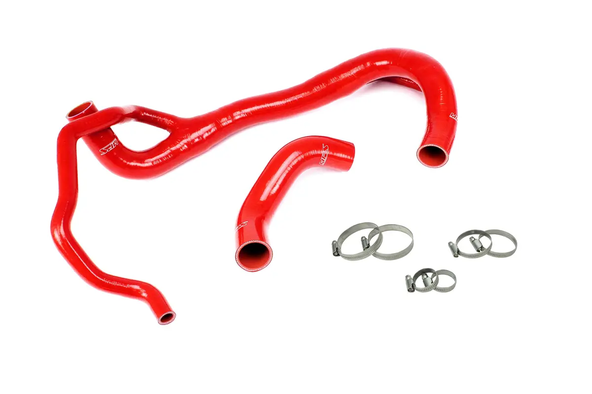 Hps Performance High Temp Reinforced Silicone Radiator Coolant Hose Kit, Red, 57-1675R-Red 1