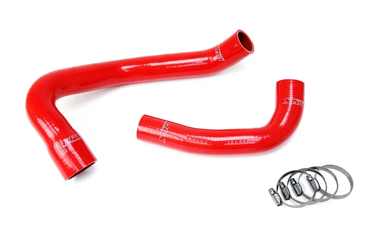 Hps Performance High Temp Reinforced Silicone Radiator Coolant Hose Kit, Red, 57-1688-Red 1