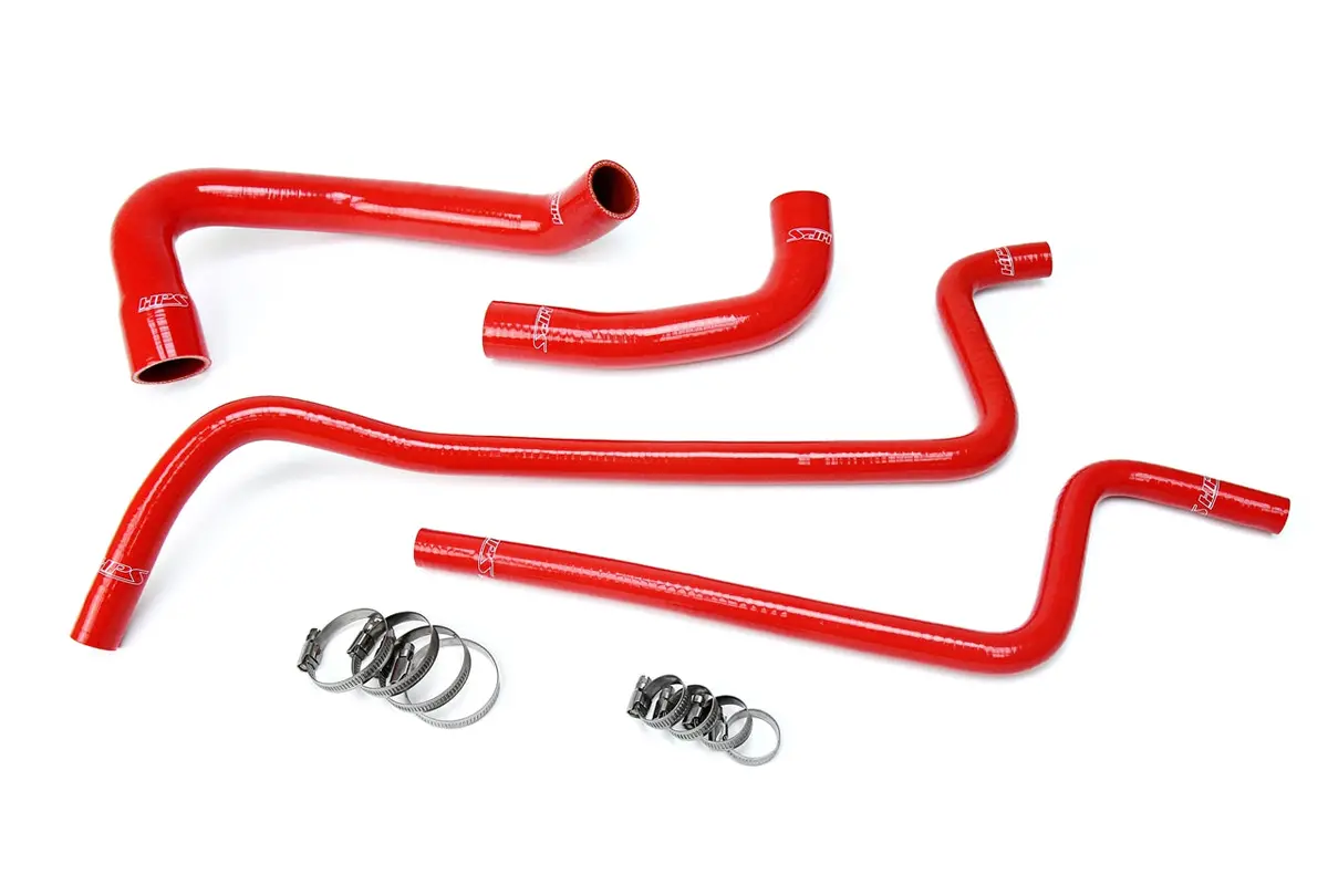 Hps Performance High Temp Reinforced Silicone Radiator And Heater Coolant Hose Kit, Red, 57-1689-Red 1