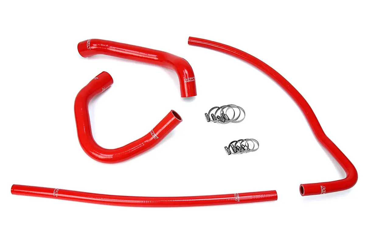 Hps Performance High Temp Reinforced Silicone Radiator And Heater Coolant Hose Kit, Red, 57-1690-Red 1
