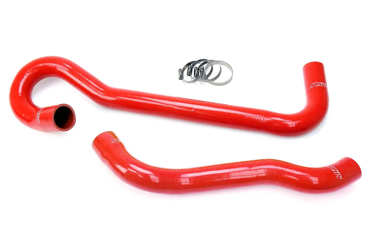 Hps Performance High Temp Reinforced Silicone Radiator Coolant Hose Kit, Red, 57-1704-Red 1
