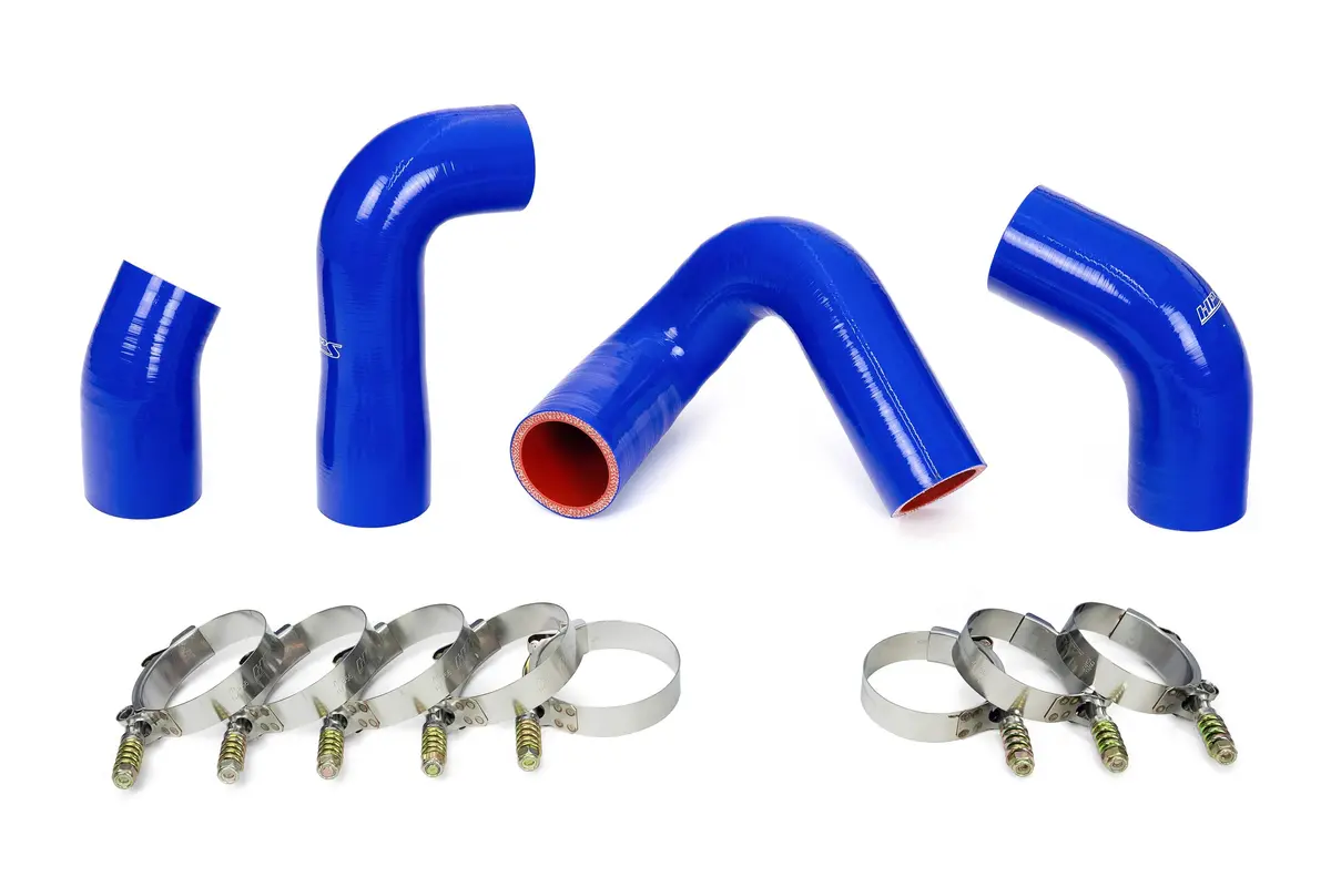Hps Performance Silicone Transmission Oil Cooler Coolant Hose Kit, Mack Trucks 2007-2010 Leu612 Replace Oe Part # 20934539 , 21548313 , 21794132 , 21794129, Blue, 57-1708-Blue 1