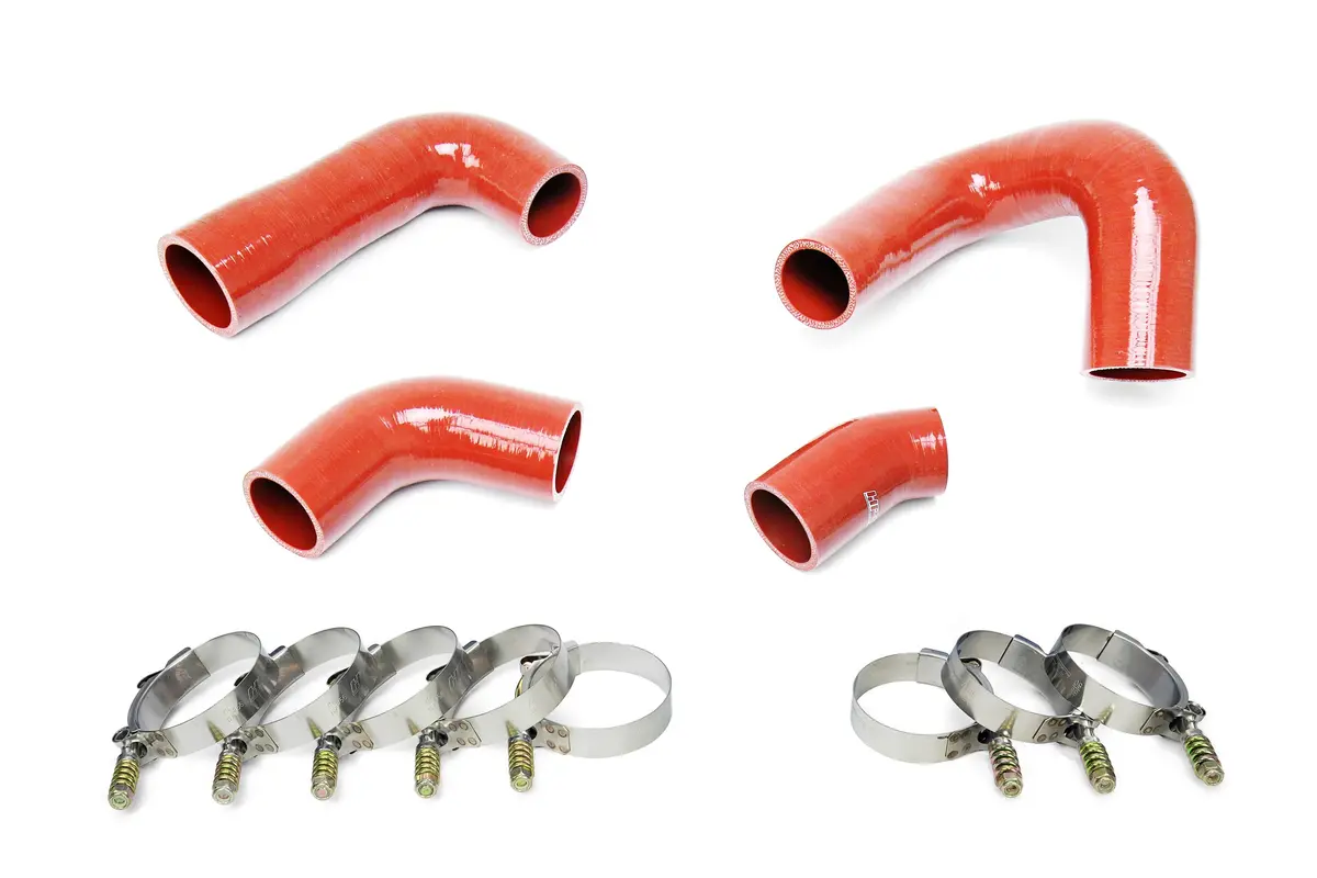 Hps Performance Silicone Transmission Oil Cooler Coolant Hose Kit, Mack Trucks 2007-2010 Leu612 Replace Oe Part # 20934539 , 21548313 , 21794132 , 21794129, Orange, 57-1708 1