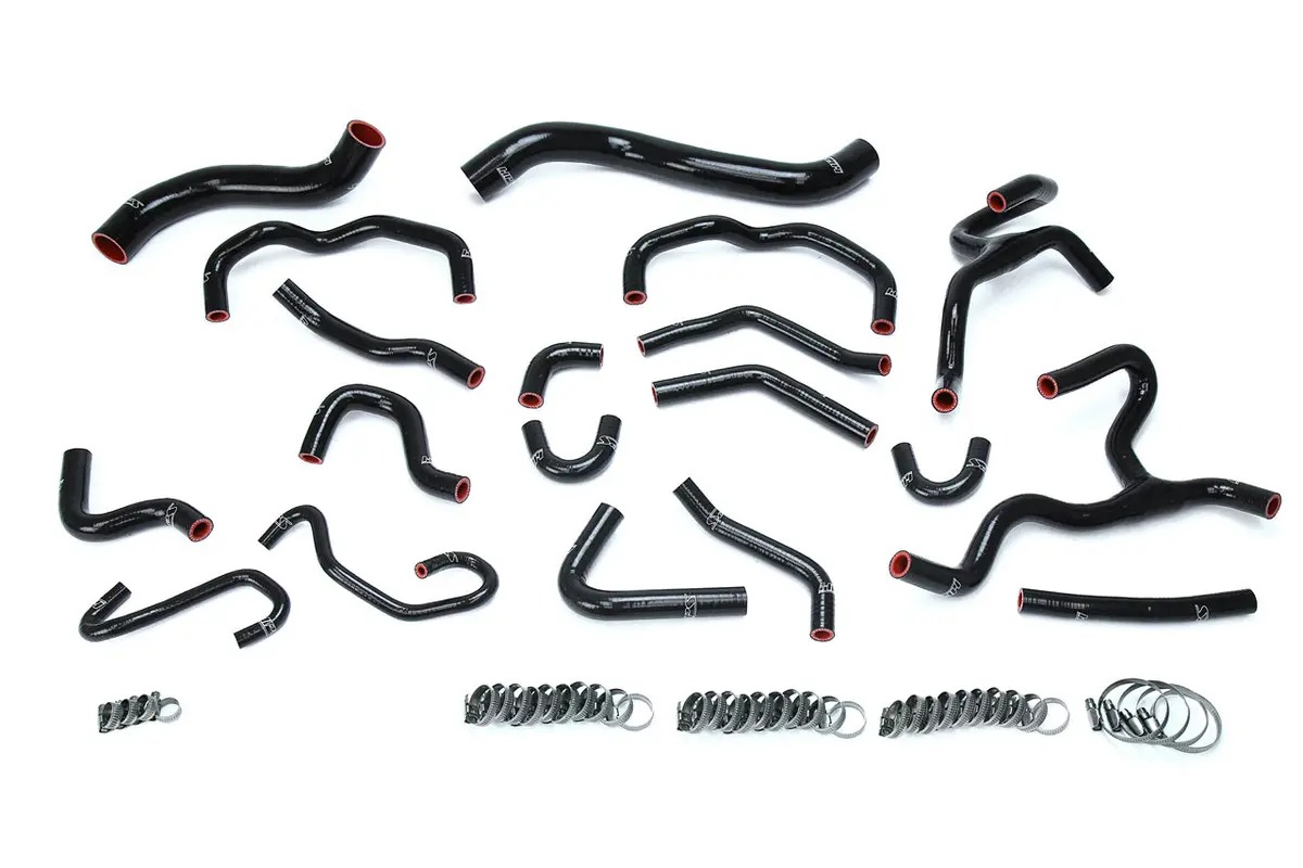 Hps Performance High Temp Reinforced Silicone Radiator And Heater Coolant Hose Kit, Black, 57-1709-Blk 1